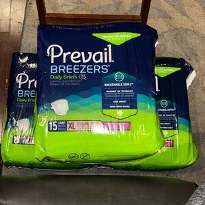 Prevail Breezers 20 Count Unisex Underwear Size XL Wear Packaging Lot Of 3